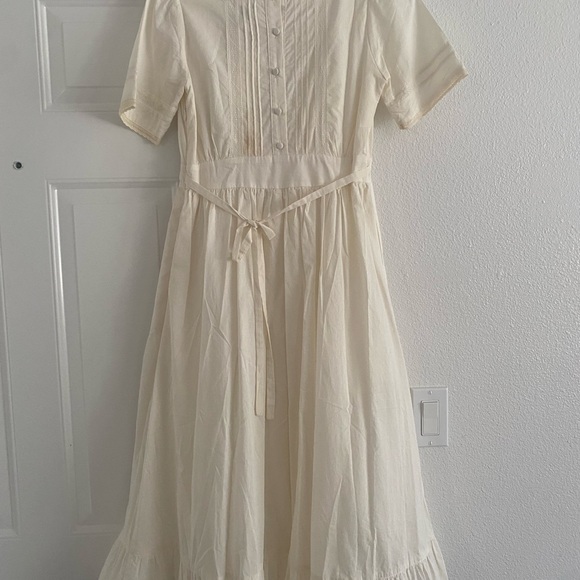 Simple retro square neck dress - Picture 6 of 7